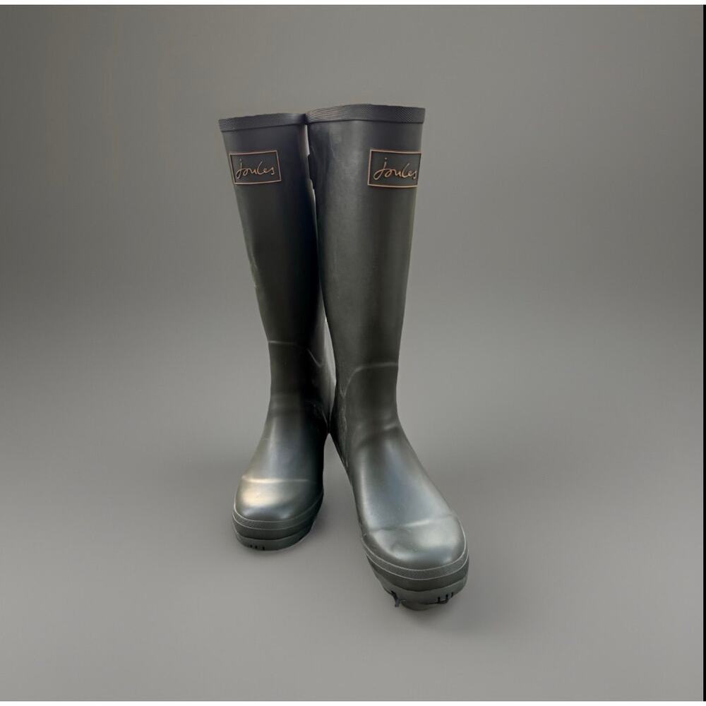 Joules Field Welly Rain Boots Women’s US 7 Waterproof Tall Rubber Boots NWT